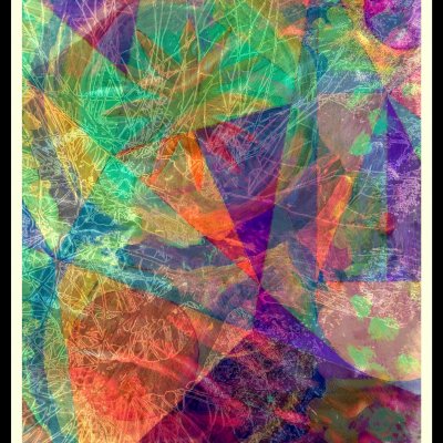 DIGITAL ART ALESSANDRO BESANA ' COLOUR STIGMA ' dimensioni L 130 x H 100 cm.