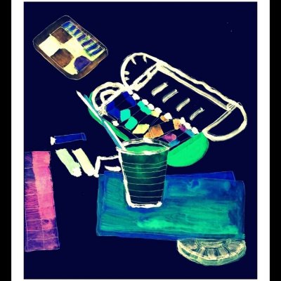 DIGITAL ART ALESSANDRO BESANA ' ARTIST KIT ' dimensioni L 130 x H 100 cm.