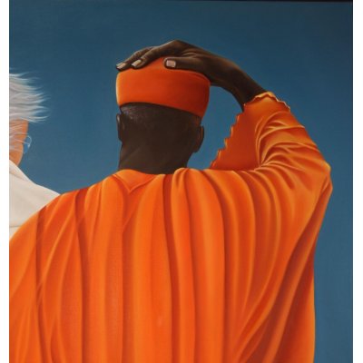 OLIO SU TELA SONIA FIACCHINI ' VENTO ' dimensioni L 60 x H 60 cm.