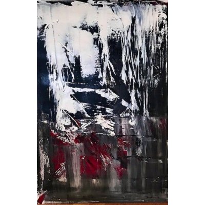 ACRILICO SU TELA SANDRA MENOIA ' GRAFFI DI LUCE ' dimensioni L 80 x H 120 cm.