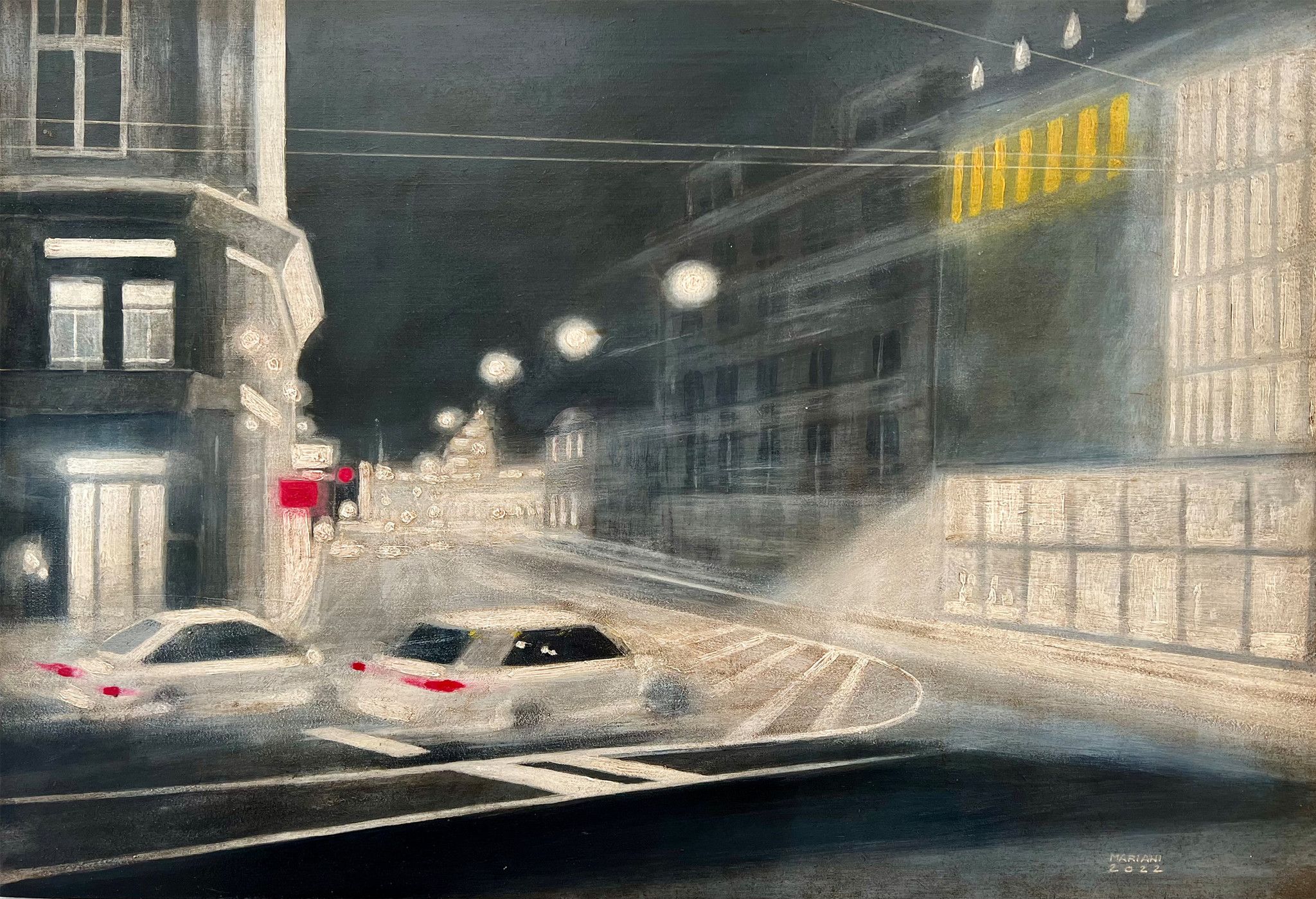 MIXED MEDIA SU TAVOLA  STEFANO  MARIANI  ' APPARENZA  17  '  dimensioni L 34 x H 50 cm.