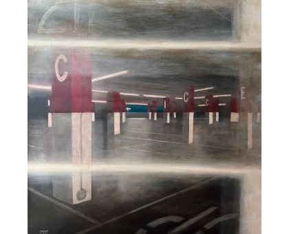 MIXED MEDIA SU TAVOLA STEFANO MARIANI ' CONFINE 23 ' dimensioni L