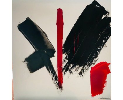 ACRILICO SU TELA SANDRA MENOIA ' STECCO GELATO ' dimensioni L 70 x H 70 cm.