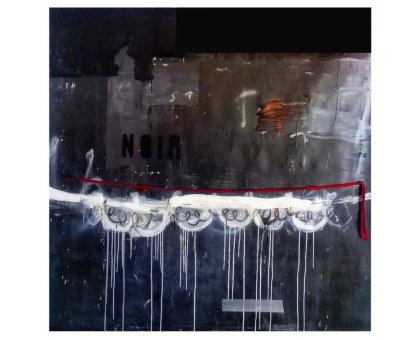 MIXED MEDIA SU PVC MELISSA DAMSON ' THE DEATH OF SYKVIA PLATH ' dimensioni L 150 x H 150 cm.