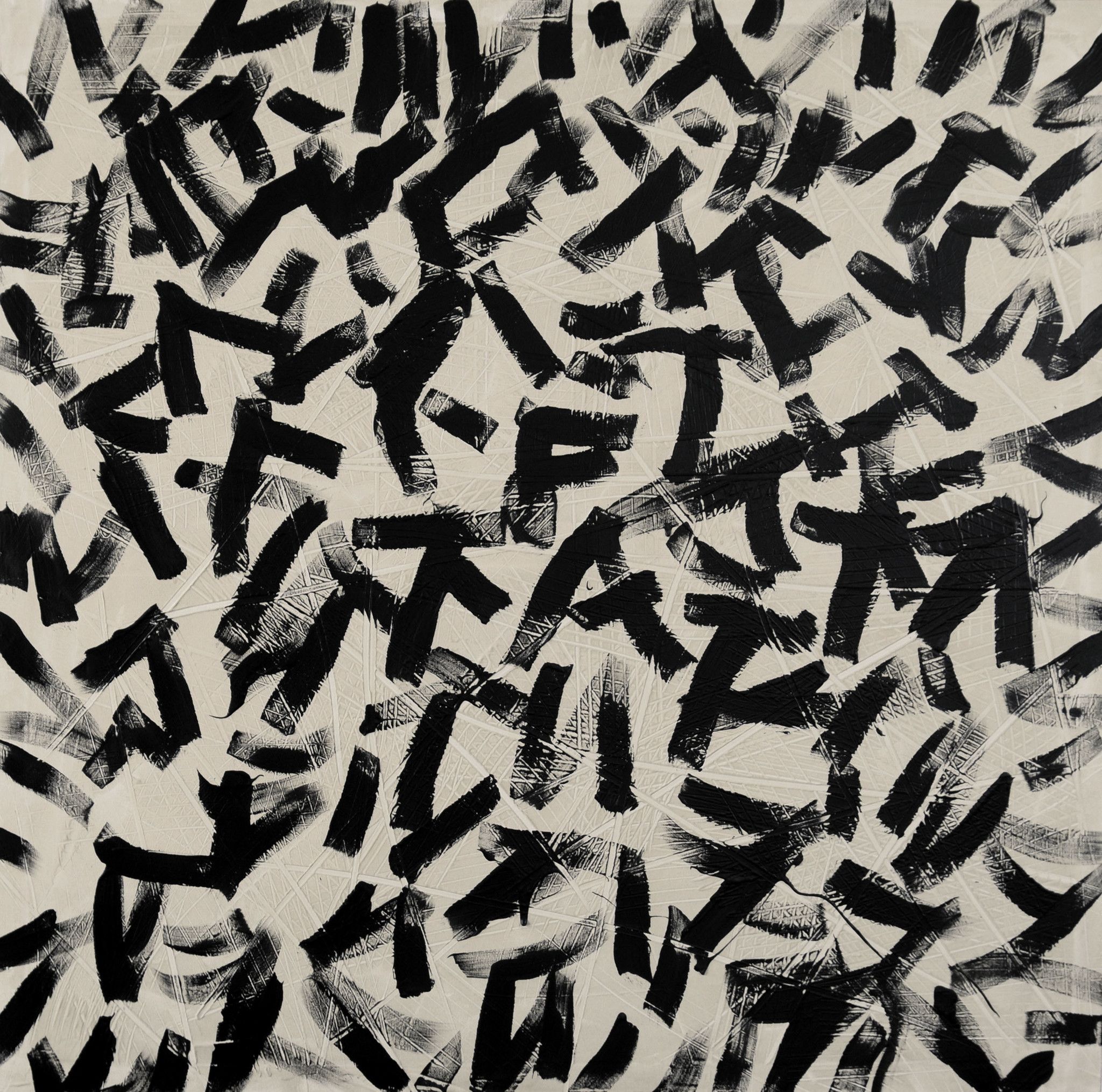 ACRILICO SU TELA  MARCO  PANIGHINI ' ARTWORK  00115 '  dimensioni  L 100 x  H 100 cm.