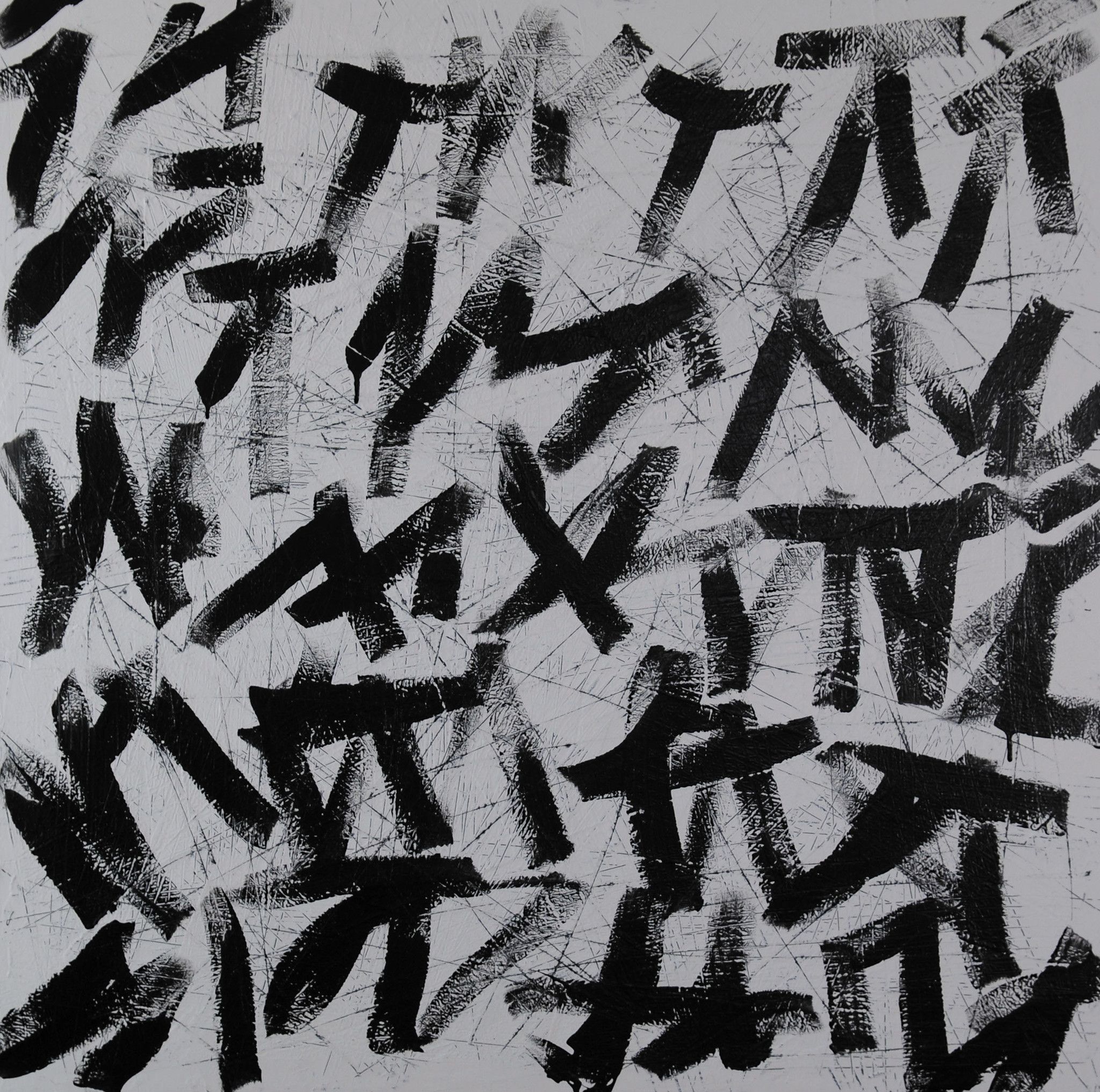 ACRILICO SU TELA  MARCO  PANIGHINI ' ARTWORK  00113 '  dimensioni L 100 x H 100 cm.