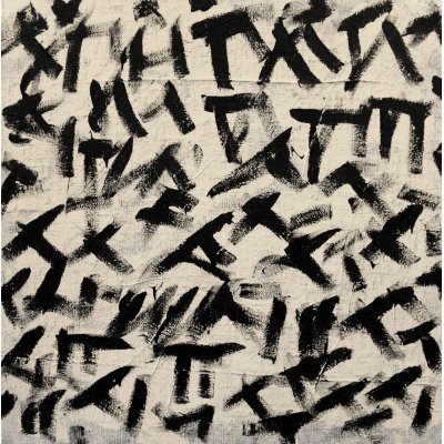 ACRILICO SU TELA MARCO PANIGHINI ' ARTWORK 0099 ' dimensioni L 100 x H 100 cm.