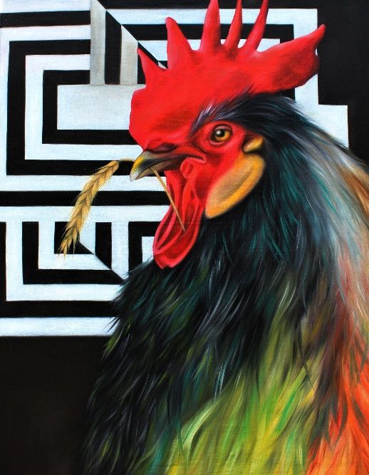 OLIO SU TELA  GIUSI  VELLONI ' GIULIO  '  dimensioni L 130 x H 100 cm.