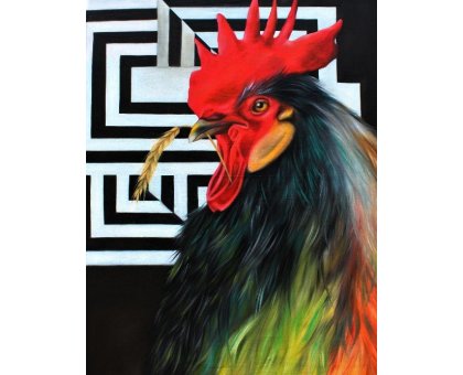 OLIO SU TELA GIUSI VELLONI ' GIULIO ' dimensioni L 130 x H 100 cm.