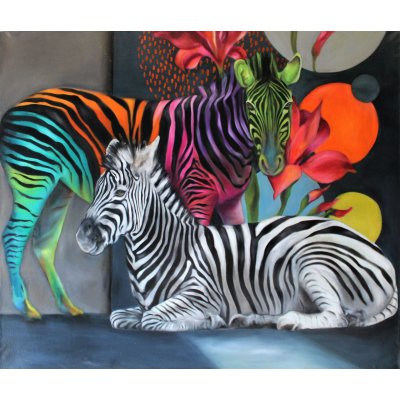 OLIO SU TELA GIUSI VELLONI ' ZEN ' dimensioni L 99,5 x H 117 cm.