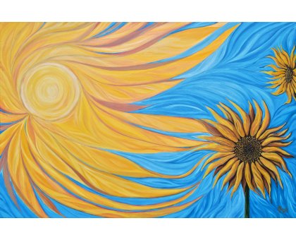 OLIO SU TELA NADIA GISTRI ' CONNESSIONE ' dimensioni L 90 x H 60 cm.