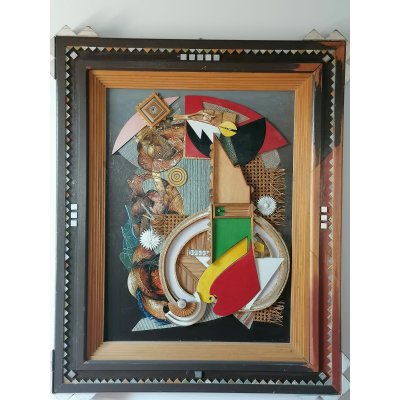 OLIO SU TELA TANINO SEDDA ' VIENNA ' dimensioni L 94 x H 110 cm.