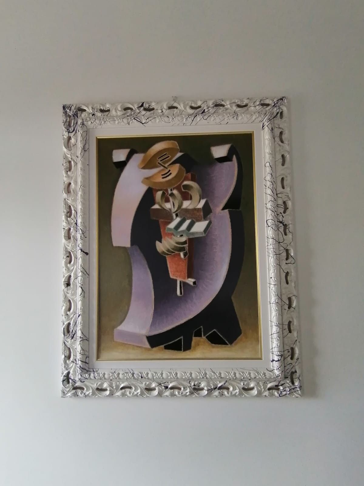 OLIO SU TELA  TANINO  SEDDA  ' VENTRE PROFONDO '  dimensioni L 73 x H 92 cm.