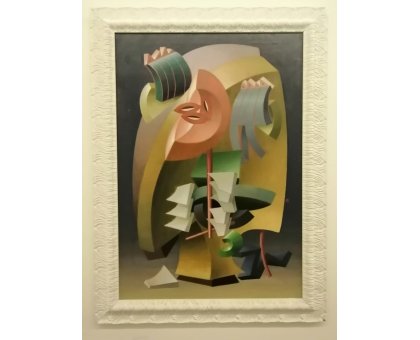 OLIO SU TELA TANINO SEDDA ' E LA NAVE VA ' dimensioni L 87 x H 117 cm.