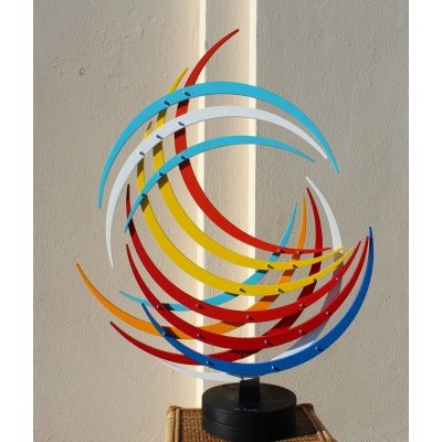 SCULTURA CESARE DE TONI ' SEQUENZA F. 13 AZZURRO ' dimensioni L 88 x H 70 x P 5 cm.