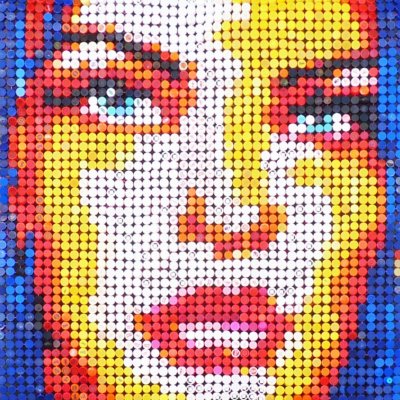 MIXED MEDIA JORGE CASTRO GOMEZ ' DANA 6 ' dimensioni L 140 x H 140 cm.