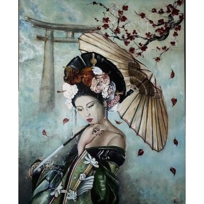 ACRILICO SU TELA DANIELA FACCHI ' TORII ' dimensioni L 120 x H 150 cm.