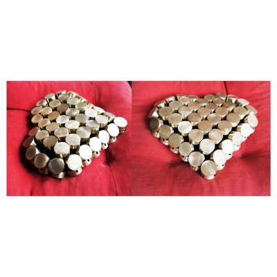 SCULTURA JORGE CASTRO GOMEZ " PRECIOUS ROUGHE" dimensioni L 30 x H 30 x P 30 cm.