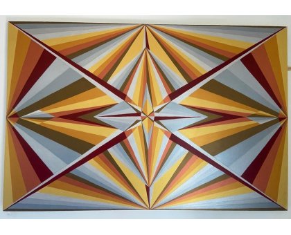 ACRILICO SU TELA ARIANNA DI TROILA ' MILLENIUM ' dimensioni L 120 x H 90 cm.