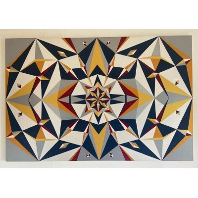 ACRILICO SU TELA ARIANNA DI TROILA ' IMPERIAL ' dimensioni L 150 x H 100 cm.