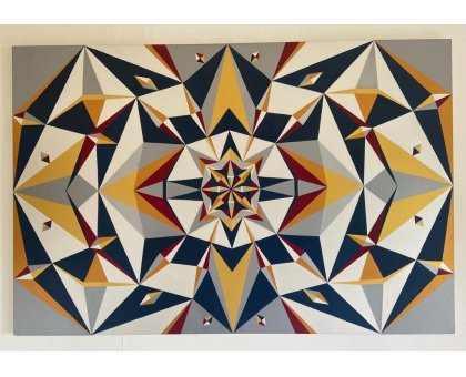 ACRILICO SU TELA ARIANNA DI TROILA ' IMPERIAL ' dimensioni L 150 x H 100 cm.