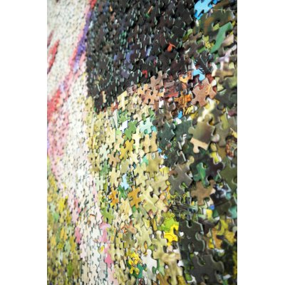 COLLAGE SU TELA JORGE CASTRO GOMEZ " DITA VON TEESE " dimensioni L 100 x H 120 cm.