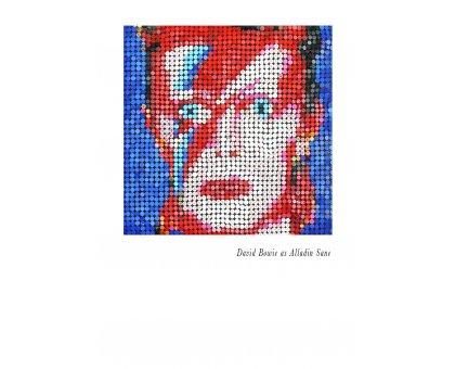 MIXED MEDIA JORGE CASTRO GOMEZ " BOWIE " dimensioni L 140 x H 140 cm.