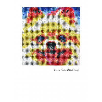 MIXED MEDIA JORGE CASTRO GOMEZ " BONKEE " dimensioni L 145 x H 145 cm.