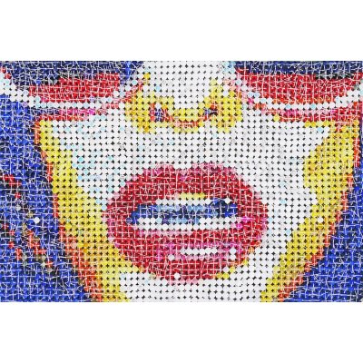 MIXED MEDIA JORGE CASTRO GOMEZ " DANA 5 " dimensioni L 180 x H 120 cm.