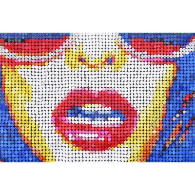 MIXED MEDIA JORGE CASTRO GOMEZ " DANA 5 " dimensioni L 180 x H 120 cm.