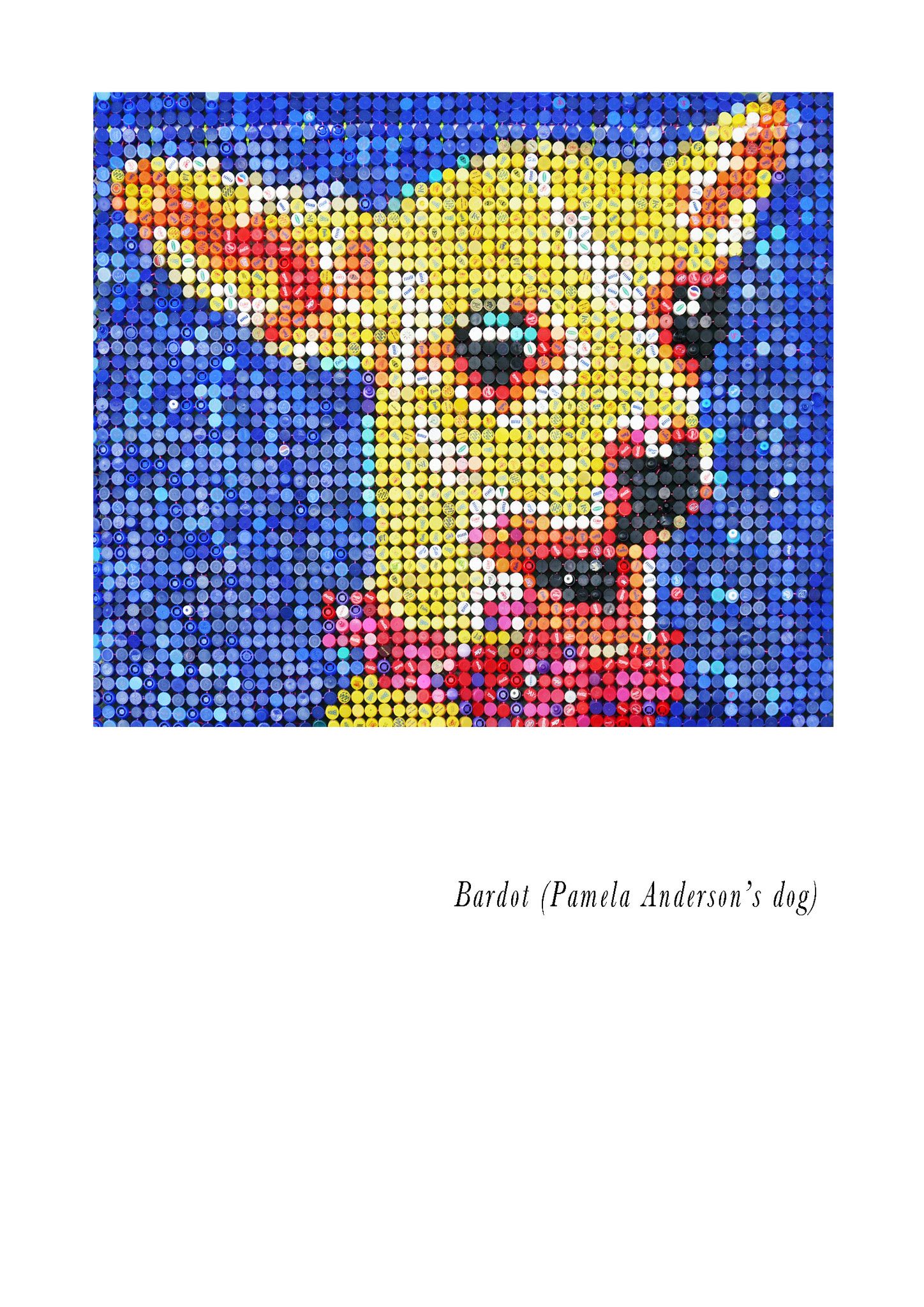 MIXED MEDIA JORGE CASTRO GOMEZ " BARDOT "  dimensioni  L 135 x H 150 cm.