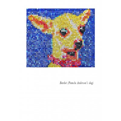 MIXED MEDIA JORGE CASTRO GOMEZ " BARDOT " dimensioni L 135 x H 150 cm.