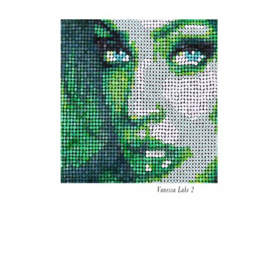 MIXED MEDIA JORGE CASTRO GOMEZ " VANESSA LAKE 2 " dimensioni L 150 x H 150 cm.