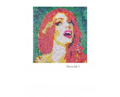 MIXED MEDIA JORGE CASTRO GOMEZ " VANESSA LAKE 3 " dimensioni L 145 x H 145 cm.