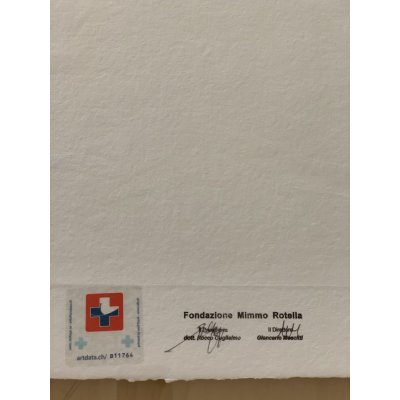 SERIGRAFIA MIMMO ROTELLA ' UNA DELLE DONNE PIU BELLE ' dimensioni L 52 x H 62 cm.