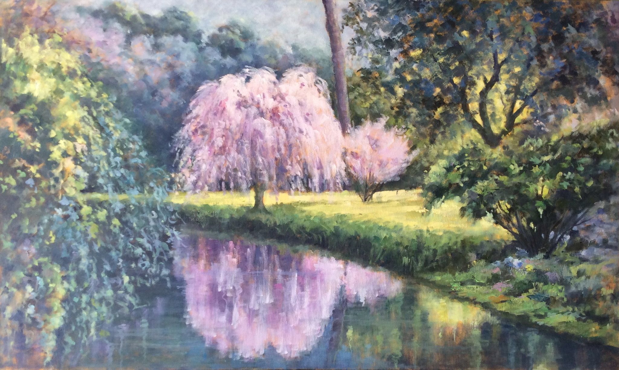 OLIO SU TELA BRUNA BONELLI ' NATURA IN  SCENA '  dimensioni L 100 x H 60 cm.