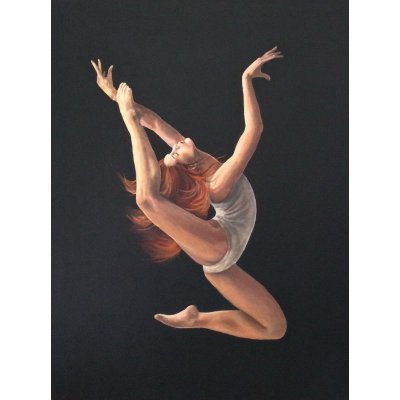 OLIO SU TELA BRUNA BONELLI ' RINASCITA ' dimensioni L 60 x H 80 cm.