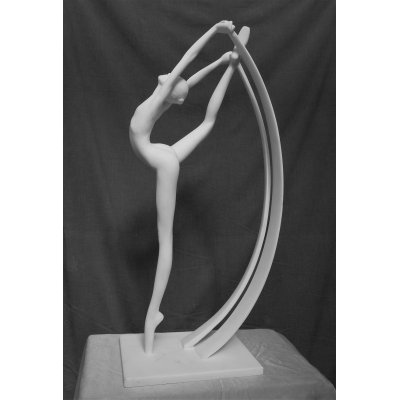 SCULTURA IN MARMO SMAIL ZIZI " EQUILIBRIO 2 " dimensioni L 40 x H 87 x P 22 cm.
