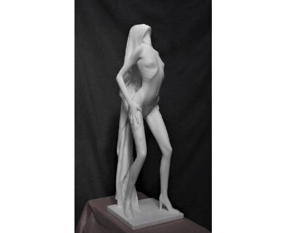 SCULTURA IN MARMO SMAIL ZIZI " TENSIONE " dimensioni L 25 x H 82 x P 24 cm.