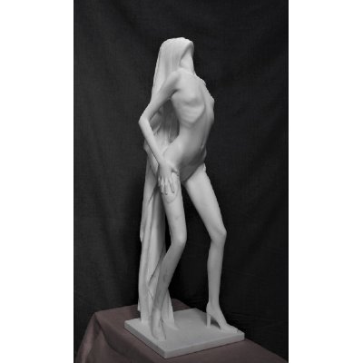 SCULTURA IN MARMO SMAIL ZIZI " TENSIONE " dimensioni L 25 x H 82 x P 24 cm.