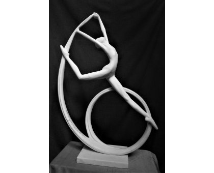 SCULTURA IN MARMO SMAIL ZIZI " ESTENSIONE 2 " dimensioni L 58 x H 83 x P 20 cm.