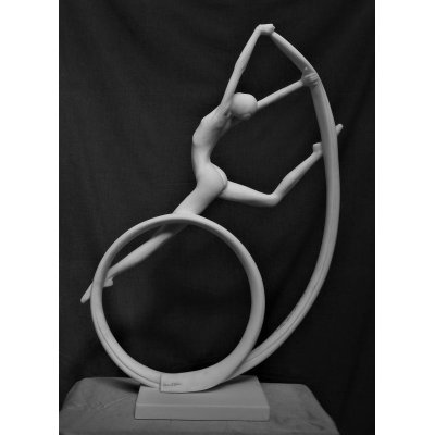 SCULTURA IN MARMO SMAIL ZIZI " ESTENSIONE 2 " dimensioni L 58 x H 83 x P 20 cm.