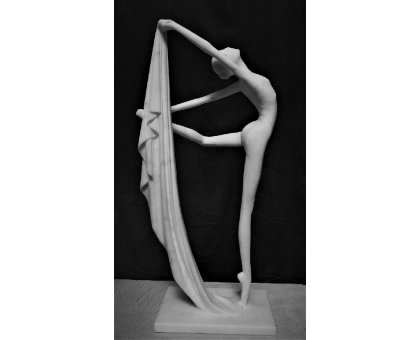 SCULTURA IN MARMO SMAIL ZIZI " EQUILIBRIO 1 " dimensioni L 30 x H 66 x P 20 cm.