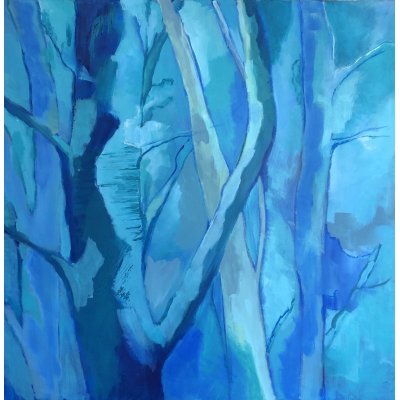 MIXED MEDIA BIANCA BEGHIN ' SENZA FINE ' dimensioni L 80 x H 80 cm.