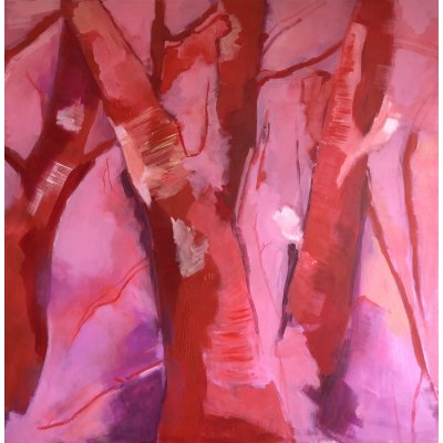 MIXED MEDIA BIANCA BEGHIN ' EBBREZZA ' dimensioni L 80 x H 80 cm.