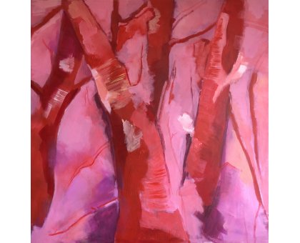 MIXED MEDIA BIANCA BEGHIN ' EBBREZZA ' dimensioni L 80 x H 80 cm.