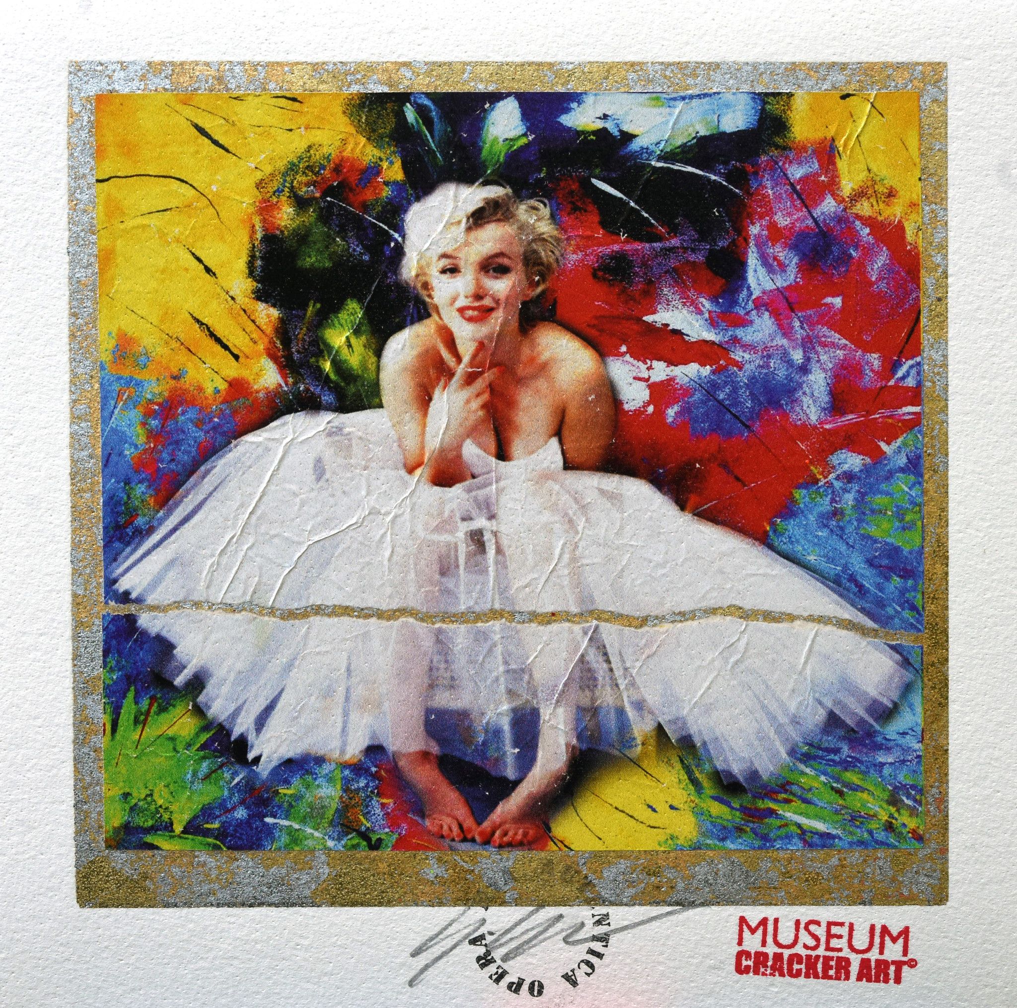 GRAFICA GIULIANO GRITTINI ' MARILYN 2 '  dimensioni L 23 x H 23 cm.