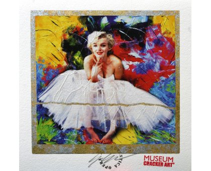GRAFICA GIULIANO GRITTINI ' MARILYN 2 ' dimensioni L 23 x H 23 cm.