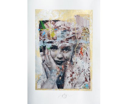 GRAFICA GIULIANO GRITTINI ' ATTESA ' dimensioni L 35 x H 50 cm.