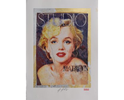 GRAFICA GIULIANO GRITTINI ' STUDIO ' dimensioni L 50 x H 70 cm.